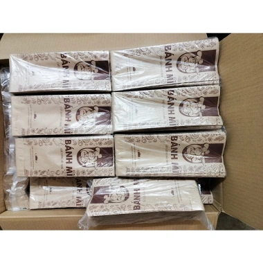 Túi/Bao bánh mì hảo hạng XẾP HÔNG Giấy Kraft nâu 1.000 túi, chỉ 290.000 VND 6
