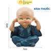 Tượng 4 chú tiểu tứ Nikko Nhật Bản Phật vui, an lạc, trang trí ô tô, làm việc 19.000 VND 7