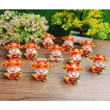 Tượng chibi Thần Tài Như Ý Cát Tường 6cm cao cấp - Giá chỉ 50.000đ giảm từ 64.500đ