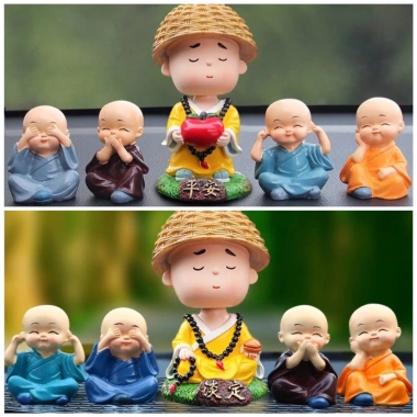 Tượng chú tiểu không gõ mõ - Đồ trang trí xe ô tô và nhà cửa, giữ tâm thanh tịnh 4 Tượng chú tiểu không gõ mõ - Đồ trang trí xe ô tô và nhà cửa, giữ tâm thanh tịnh 4