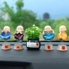 Tượng chú tiểu không gõ mõ - Đồ trang trí xe ô tô và nhà cửa, giữ tâm thanh tịnh 6