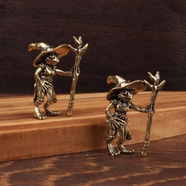 Tượng Đếch Phù Thủy NS Vintage Đồng Kim Loại Đặt Bàn Trang Trí Nhà và Ô Tô Giá 72.600₫