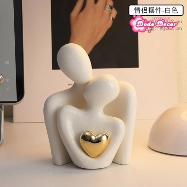 Tượng Đôi Decor Bàn Tình Yêu - Trang Trí Phòng Ngủ Lãng Mạn Giá 185.300 VND 7