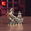 Tượng đồng ngựa kéo xe tiền phong thủy – trang trí bàn làm việc, chiêu tài lộc, chỉ 35.010đ 4