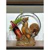 Tượng gà kèm kệ rượu vang - Đồ decor nội thất, giảm 21% chỉ 980.000 VND