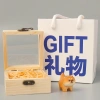 Tượng gỗ Chó Shiba & Mèo Vàng - Quà tặng, treo balo, túi xách, ví - 115.000 VND 7