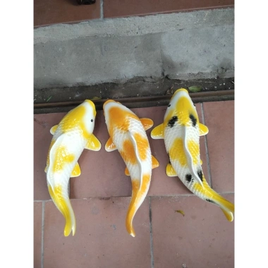 Tượng gốm cá chép phong thủy loại to - Giá ưu đãi 209.000 VNĐ, tài lộc, may mắn