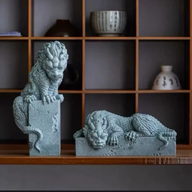 Tượng Kì Lân Trấn Trạch Đá Nhân Tạo Cao Cấp - Phong Thuỷ Decor, Giá 97.750 VND 6