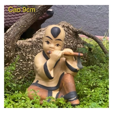 Tượng mục đồng cưỡi trâu 14cm - Gốm sứ Bát Tràng, giá ưu đãi 45.000₫ 2