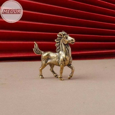 Tượng Ngựa Đồng Nguyên Chất Mini - Đồ Trang Trí Máy Tính Để Bàn, Điêu Khắc Động Vật, Giá Ưu Đãi 52.140₫ 3