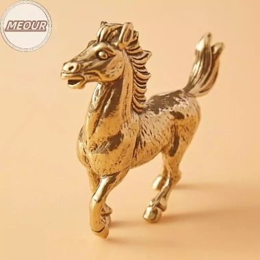 Tượng Ngựa Đồng Nguyên Chất Mini - Đồ Trang Trí Máy Tính Để Bàn, Điêu Khắc Động Vật, Giá Ưu Đãi 52.140₫ 5
