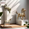 Tượng Ngựa Đồng Nguyên Chất Mini - Đồ Trang Trí Máy Tính Để Bàn, Điêu Khắc Động Vật, Giá Ưu Đãi 52.140₫ 7