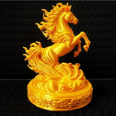 Tượng Ngựa Lửa 2.026 Phong Thủy 3D Trang Trí Decor Tết Thăng Tiến Tài Lộc Bứt Phá