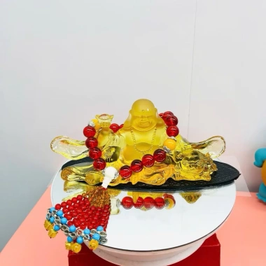 Tượng Phật Di Lặc Phong Thủy Đá Lưu Ly Cao Cấp - Sang Trọng, Giá Ưu Đãi 155k
