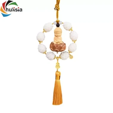 Tượng Phật Mặt Dây Chuyền Ô Tô Treo Xe Phong Thủy Gương Chiếu Quà Tặng 181.5k