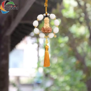Tượng Phật Mặt Dây Chuyền Ô Tô Treo Xe Phong Thủy Gương Chiếu Quà Tặng 181.5k 9