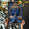 Tượng Phật Xanh Kim Loại HELLOYOUNG Nghệ Thuật Treo Tường Trang Trí Nhà Thiền Yoga Giá ưu đãi 105.559 VND 2
