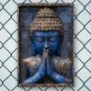 Tượng Phật Xanh Kim Loại HELLOYOUNG Nghệ Thuật Treo Tường Trang Trí Nhà Thiền Yoga Giá ưu đãi 105.559 VND 4