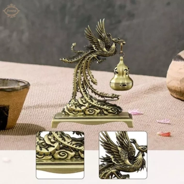 Tượng Phượng Hoàng Để Bàn Lư Hương Trang Trí - Quà Tặng Phòng Khách, Giá 172.700₫ 2