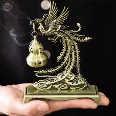 Tượng Phượng Hoàng Để Bàn Lư Hương Trang Trí - Quà Tặng Phòng Khách, Giá 172.700₫ 9