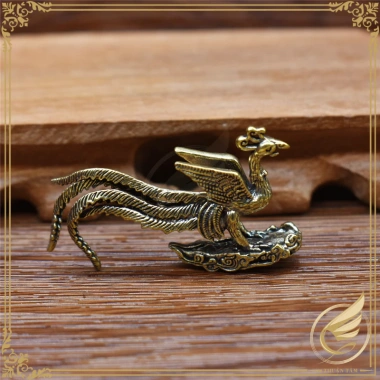 Tượng Phượng Hoàng Phong Thủy Đồ Đồng Thuận Tâm - Trang Trí Bàn Trà 48k 8