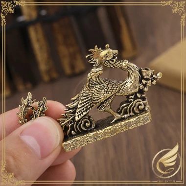 Tượng Phượng Hoàng Phong Thủy Đồ Đồng Thuận Tâm - Trang Trí Bàn Trà 48k 9