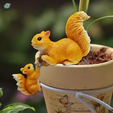 Tượng Sóc Nhựa Trang Trí Sân Ngoài Trời Micro Phong Cảnh Sân Vườn Ban Công Giá 271.700 VND 5