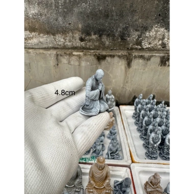 Tượng sư tiểu 5‑9cm - Trang trí cảnh, hòn non bộ, thác khói, lũa, bể cá - 29.000₫