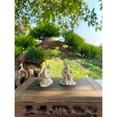 Tượng sư tiểu 5‑9cm - Trang trí cảnh, hòn non bộ, thác khói, lũa, bể cá - 29.000₫