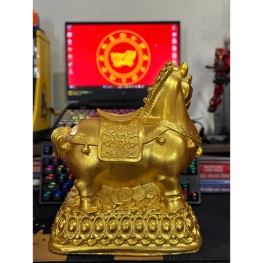 Tượng Thạch Cao Con Giáp Ngọ 2.026 Đón Tết - Bàn Trang Trí Sang Trọng, Giá Ưu Đãi 150.000 6
