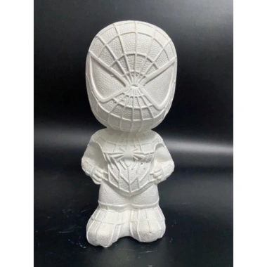 Tượng Thạch Cao Tô Màu Siêu Nhận Người Nhện Size Lớn 20-24cm Tặng Vỉ 8 Màu và Cọ Vẽ Giá Ưu Đãi 39.000₫