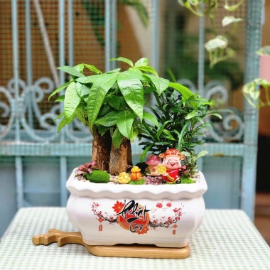 Tượng Thần Tài Di Lặc 6cm Đẹp Sắc Nét - Trang Trí Chậu Cây, Decor Sân Vườn, Giá 48.000 VND