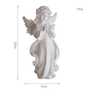 Tượng thiên sứ đứng trắng phong cách Bắc Âu - Trang trí nhà hiện đại, giá ưu đãi 120.000₫ 4