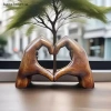 Tượng Trái Tim Tay NS - Điêu khắc cử chỉ tình yêu, trang trí phòng khách, phòng ngủ, kệ bàn, giảm giá 125.510₫ 3