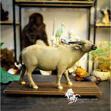 Tượng Trâu phong thủy Hạc cưỡi lưng trâu - Decor nội thất, giá chỉ 1.067.500 VNĐ 8 Tượng Trâu phong thủy Hạc cưỡi lưng trâu - Decor nội thất, giá chỉ 1.067.500 VNĐ 8