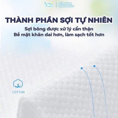Tushie Treats 200 rút mặt khô, lau ướt, không rụng xơ không kích ứng, 50.000 VND 5 Tushie Treats 200 rút mặt khô, lau ướt, không rụng xơ không kích ứng, 50.000 VND 5