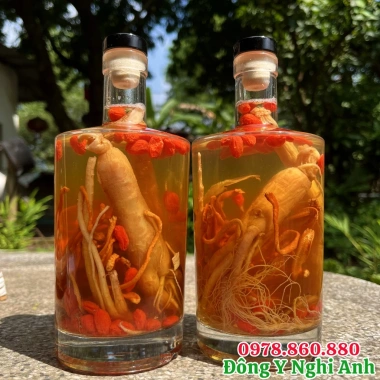 Tửu Hồng Sâm Nhung Hươu Đong Trùng Đông Y Nghi Anh 500ml - Bồi Bổ, Tăng Đề Kháng, Cải Thiện Sinh Lý
