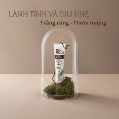 Tuýp 10ml Kem đánh răng Ecodenta chống mảng bám, dầu dừa - Giá 45.250 VND 5