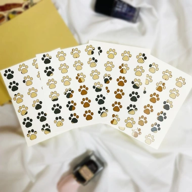 Twins Plus 96 sticker chân mèo pastel - Dán Bullet Journal, laptop, máy, điện thoại, giảm còn 20k 6