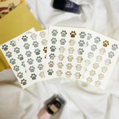 Twins Plus 96 sticker chân mèo pastel - Dán Bullet Journal, laptop, máy, điện thoại, giảm còn 20k 8