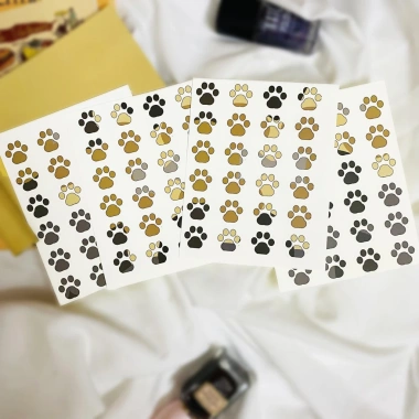 Twins Plus 96 sticker chân mèo pastel - Dán Bullet Journal, laptop, máy, điện thoại, giảm còn 20k 10