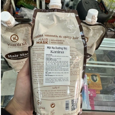 Ủ tóc Collagen Kanina 500ml Phục hồi tóc hư tổn tái tạo cấu trúc giảm giá 210k