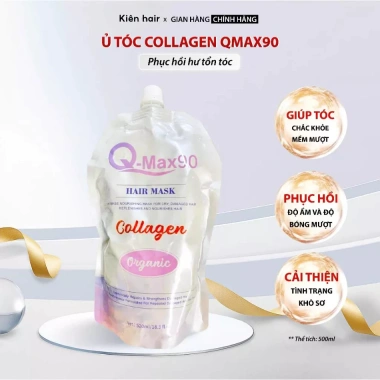 Ủ tóc Collagen Qmax90 - Phục hồi hư tổn, tóc chắc khỏe, mềm mượt 95k 2