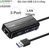 Ugreen 20.265 CR103: Bộ chuyển USB 3.0 sang LAN 10/100/1.000 + 3 HUB USB 3.0, giá chỉ 458.000₫ 2