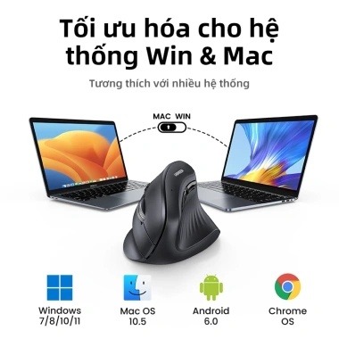 UGREEN Chuột không dây Bluetooth 5.0 +2.4G, 4.000 DPI, bấm im lặng, tương thích Laptop PC Tablet Mac OS – Giá chỉ 312.620₫ 8