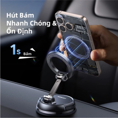 UGREEN Giá Đỡ Điện Thoại Xe 360° Chân Không Không Gập, Xoay Chắc, Lực Hút Mạnh cho iPhone 12‑16 Pro Max - Giá 229.000đ 5