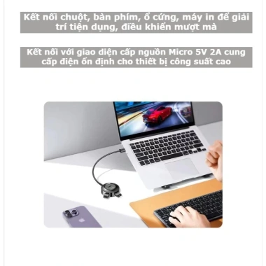 Ugreen HUB 4 Cổng USB + Type‑C 20.277 – Bảo hành 18 tháng, Giá ưu đãi 98.000