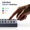 Ugreen HUB 7 cổng USB 3.0 5Gbps vỏ nhôm, công tắc bật tắt, kèm nguồn 12V2A giá 490k 7
