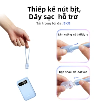 UGREEN Pin Sạc Dự Phòng 20.000mAh Đầy Màu Sắc - 2 Cáp USB-C Tích Hợp, PD 20W & SCP 22.5W, Giá Ưu Đãi 649.000₫