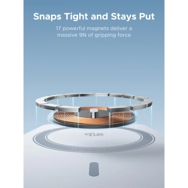 UGREEN Qi2 25W 20.000mAh Sạc nhanh không dây từ tính + Cáp USB-C 45W - Tràn năng lượng, phù hợp iPhone 17, màu xám 3